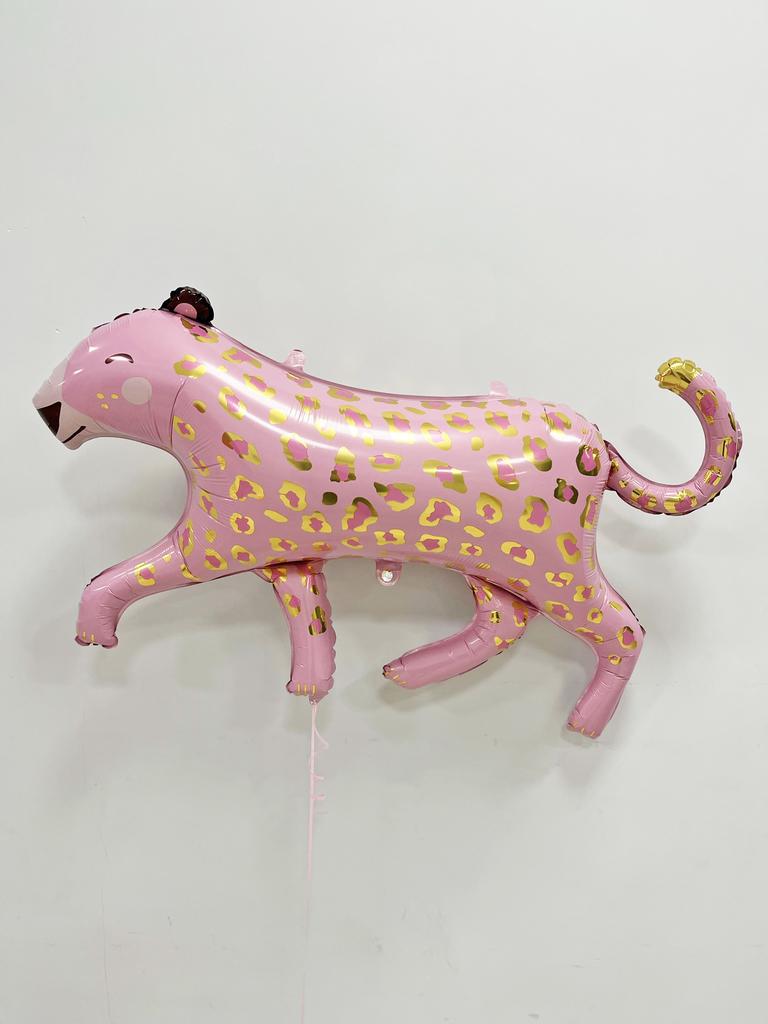 Шар Фигура Леопард розовый