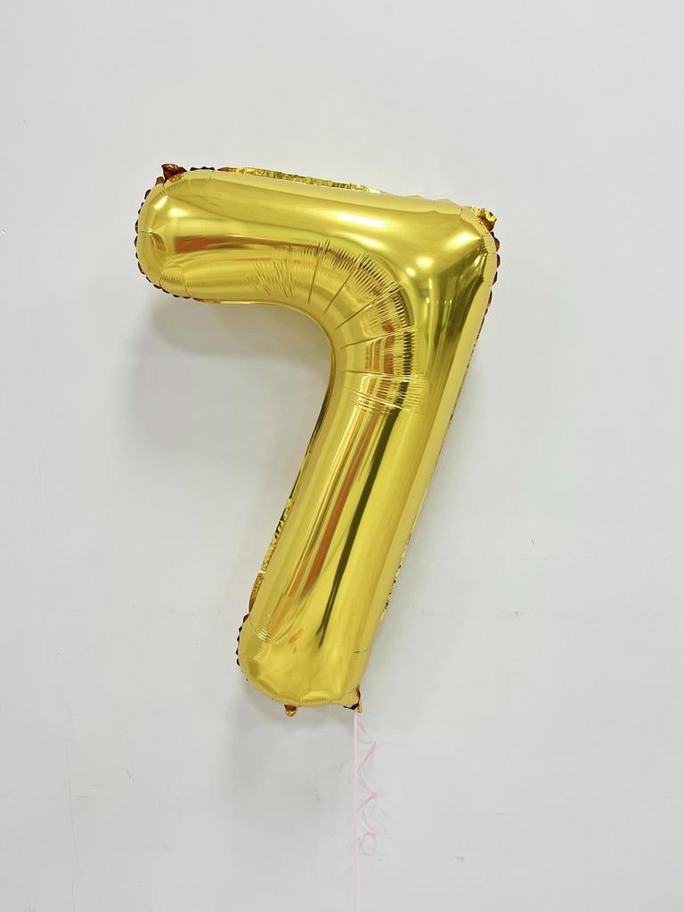 Цифра 7 золото