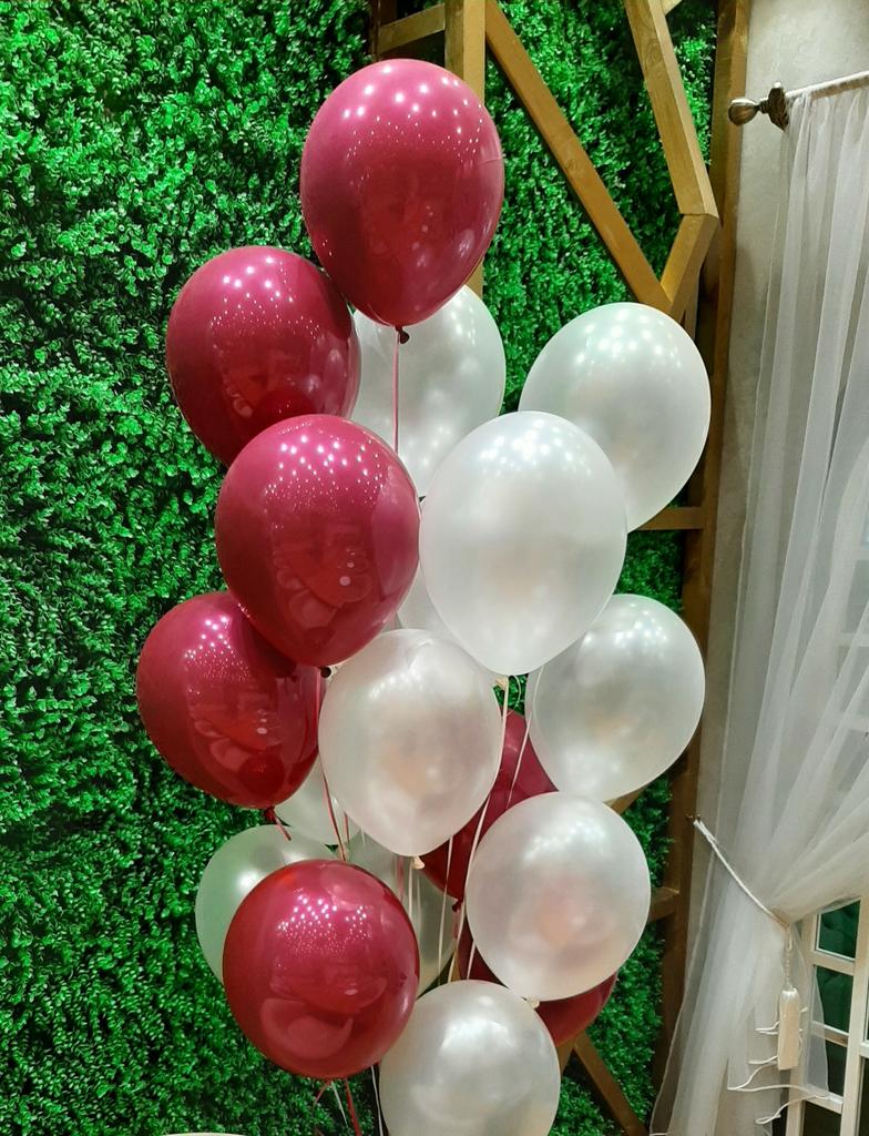 Фонтан из 15 шаров бордо