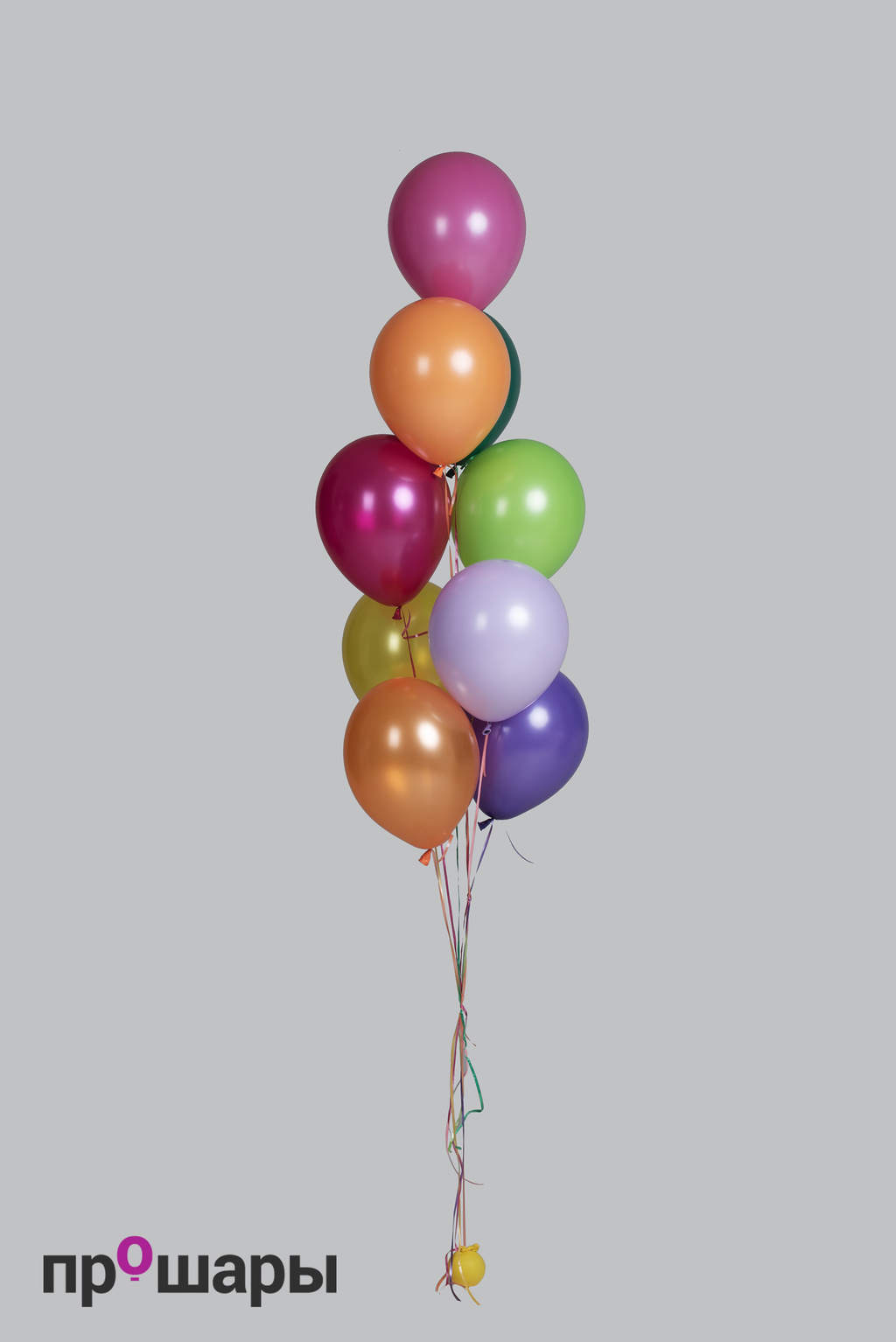 Фонтан из 9 шаров ассорти