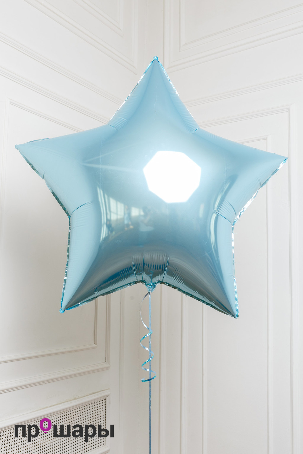 Фигура шар звезда голубая maxi