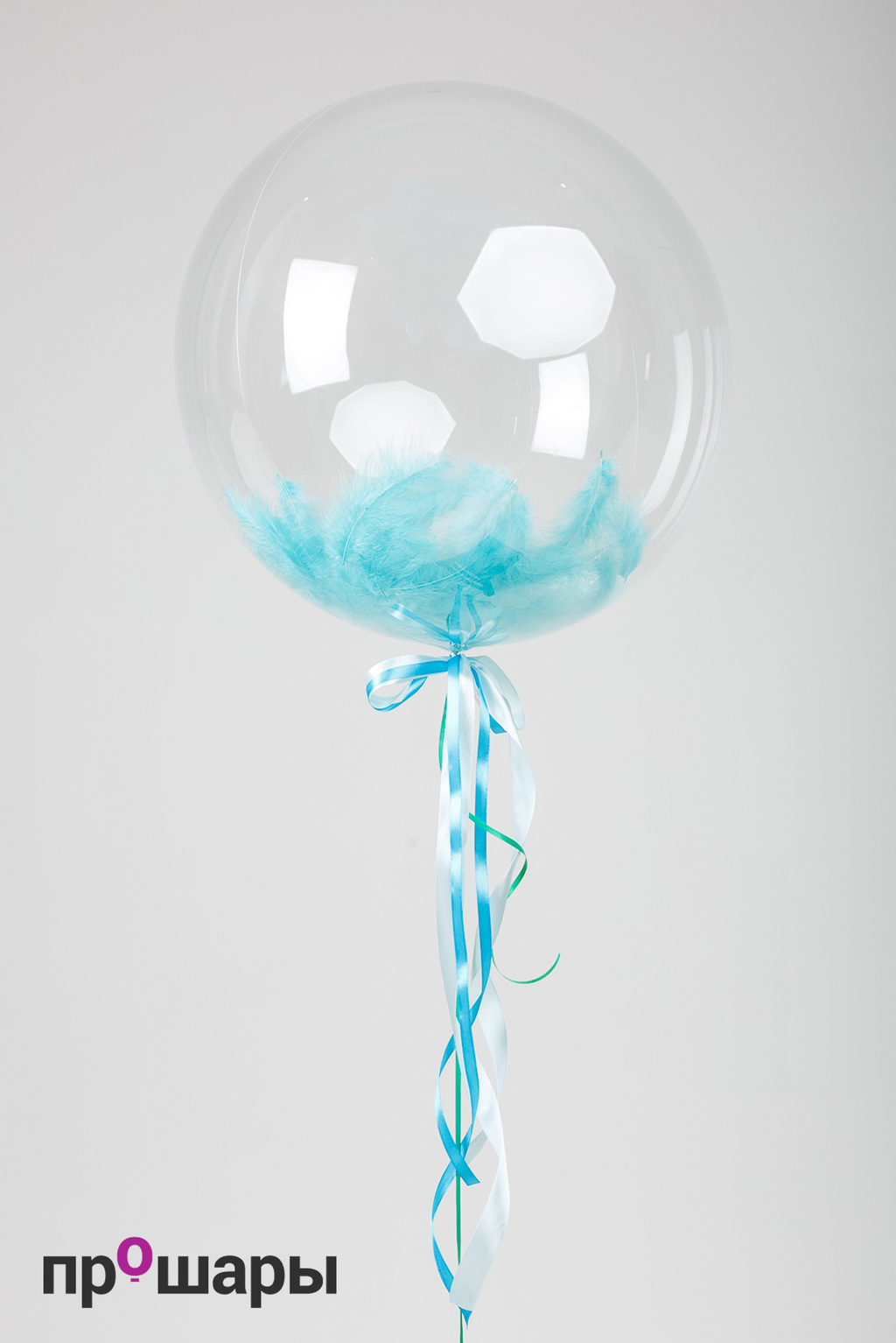 Шар с перьями тифанни