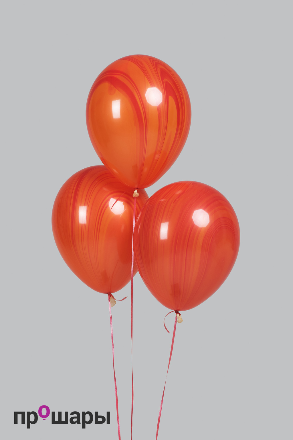 Шар супер агат красный