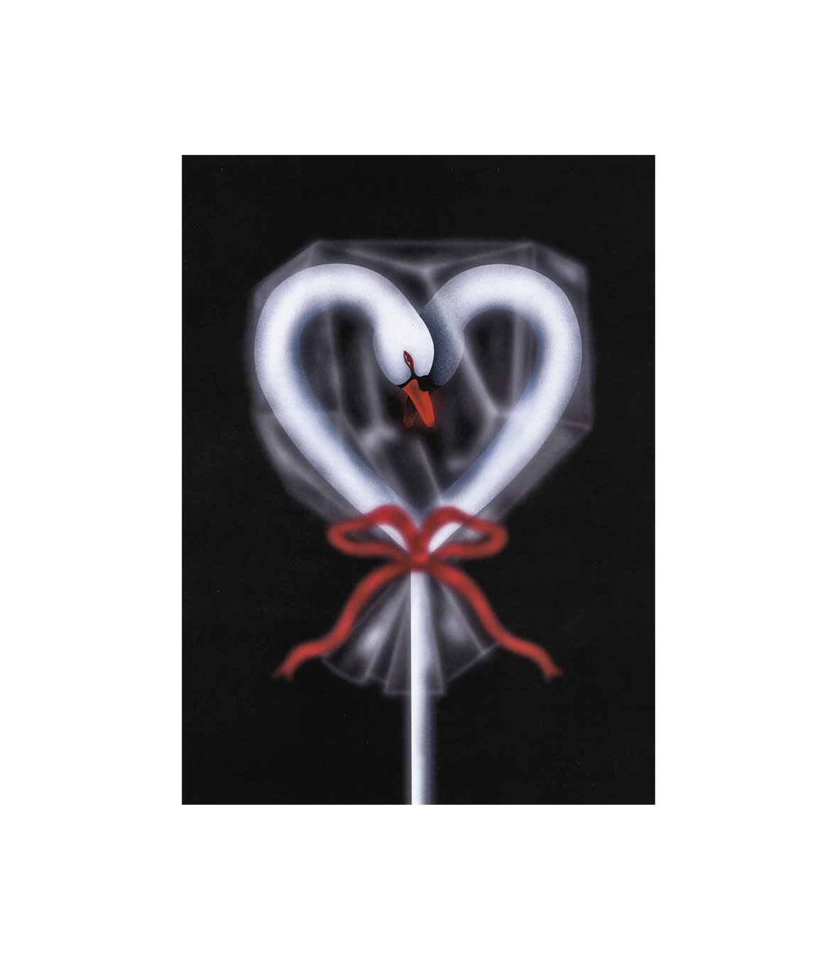 Открытка Swan Love