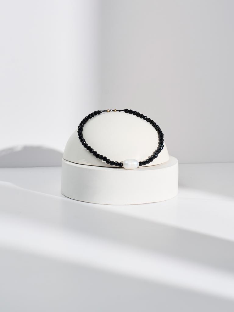 Браслет S360 с шпинелью и жемчугом