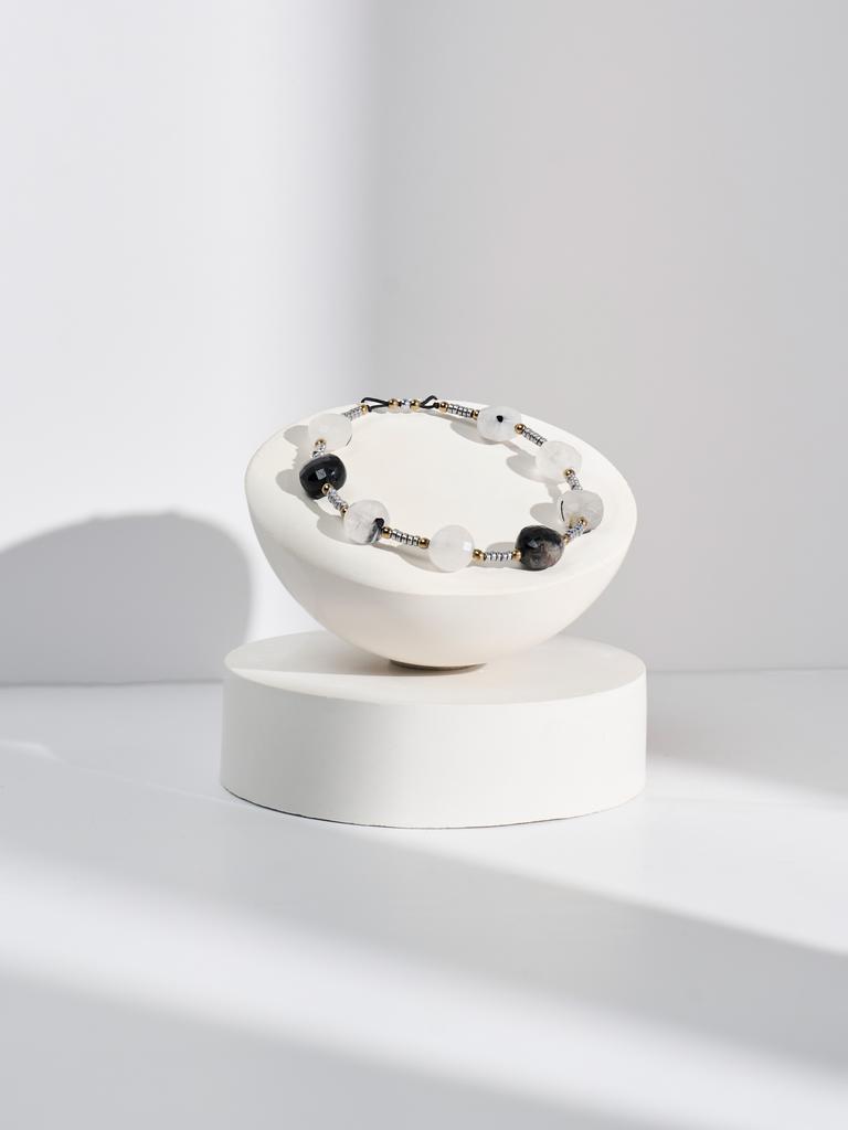 Браслет S360 с крупным турмалиновым кварцем