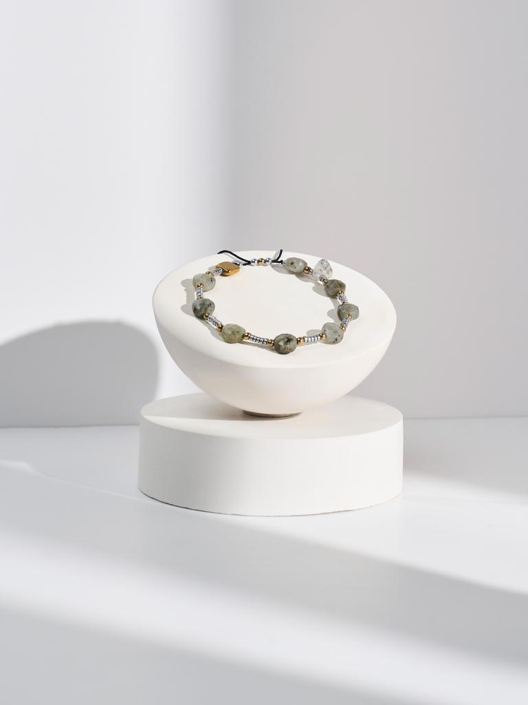 Браслет S360 с лабрадором и гематитом