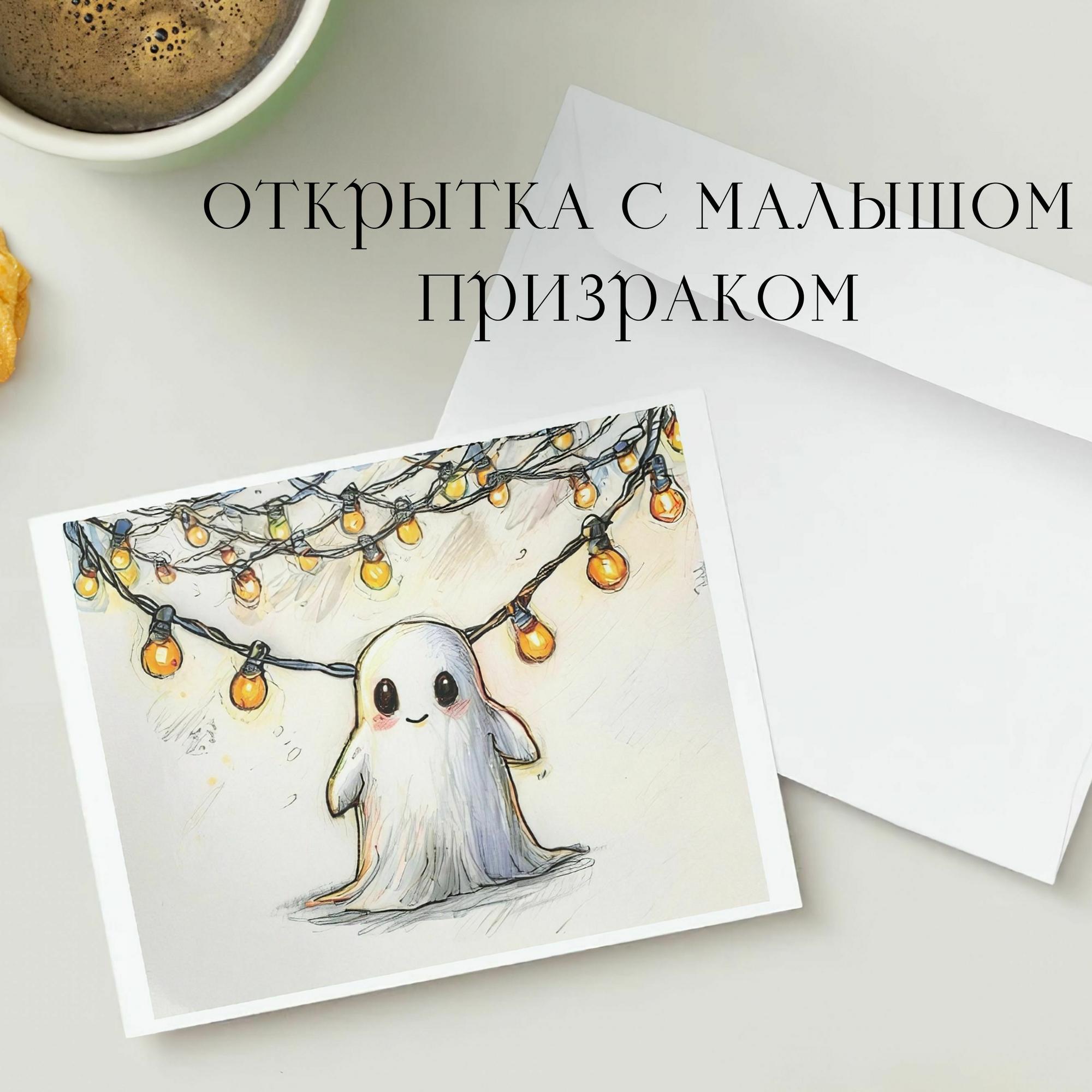 Открытка с Малышом Призраком