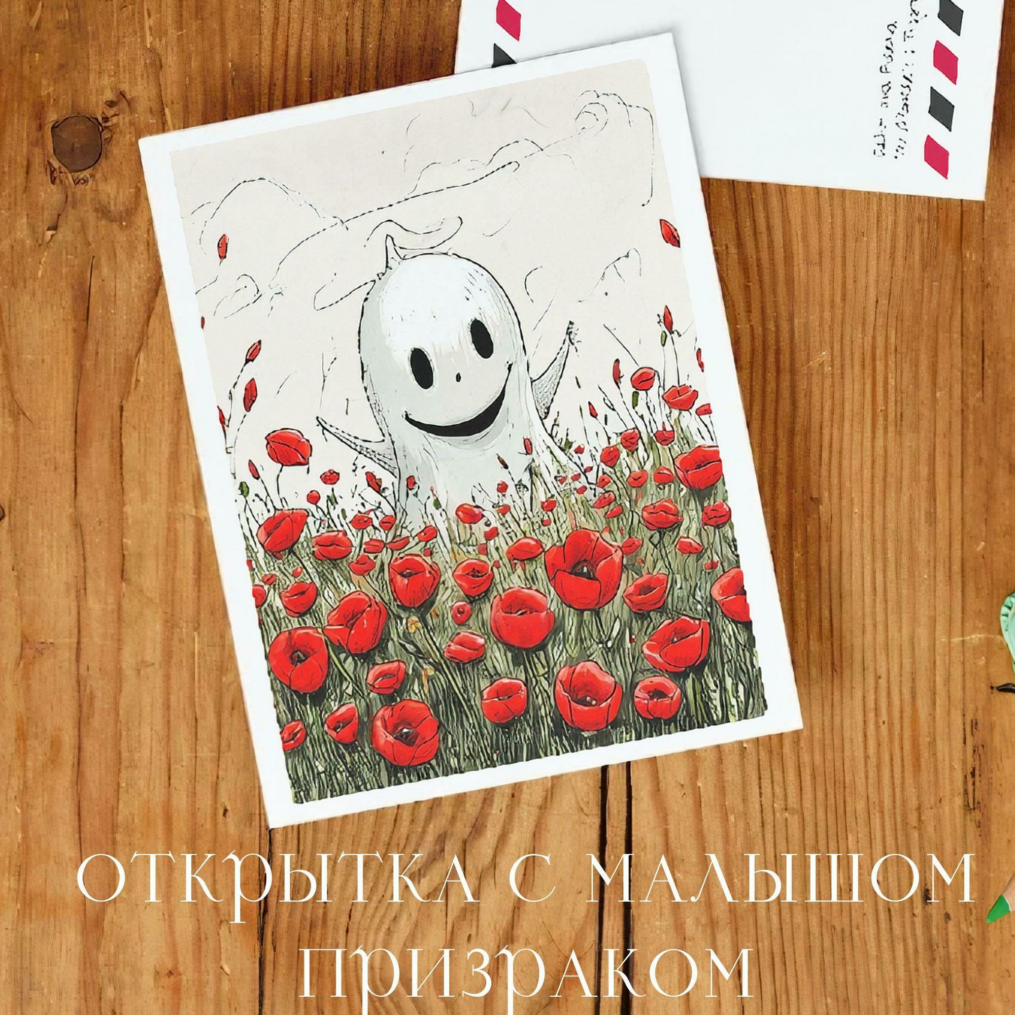 Открытка с Малышом Призраком