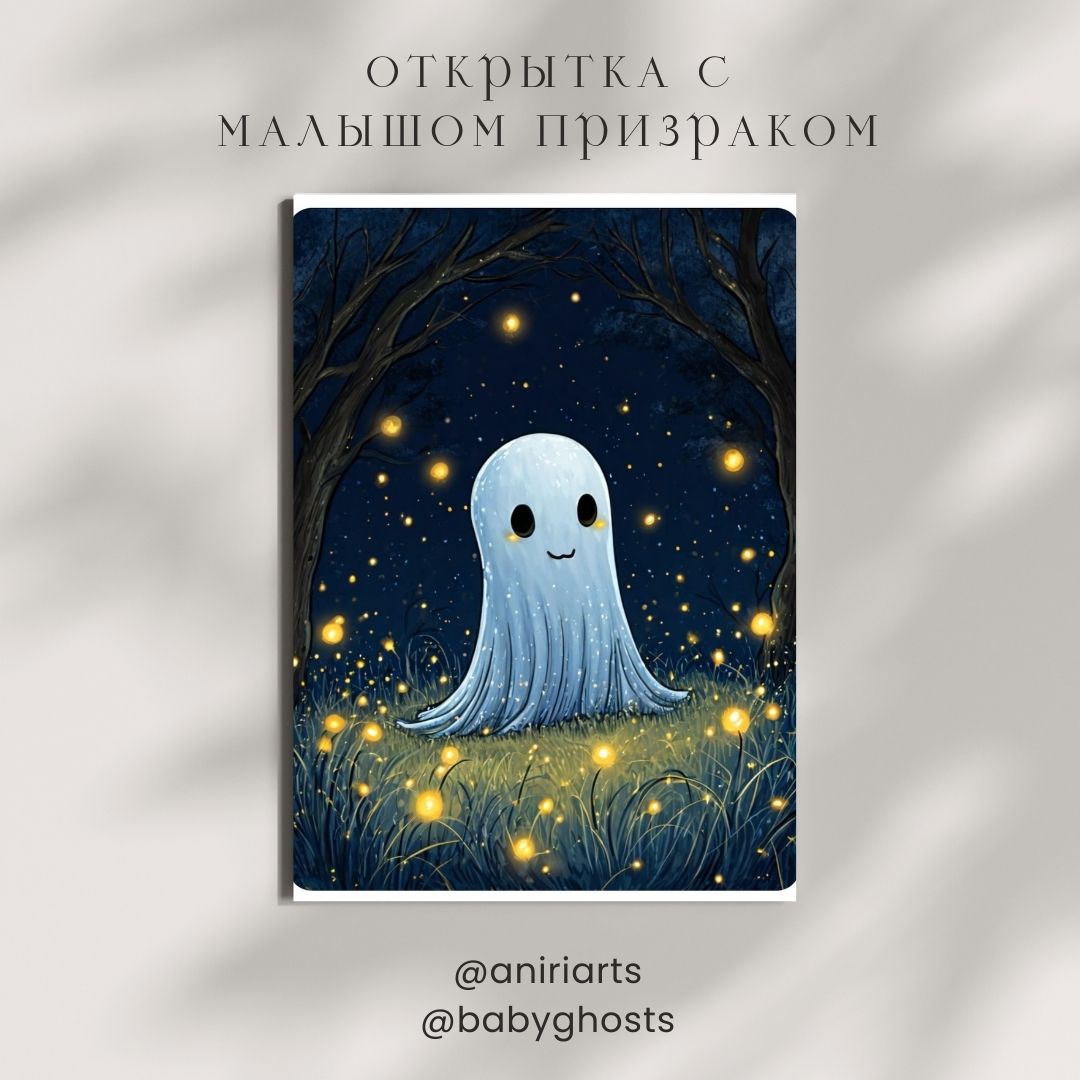 Открытка с Малышом Призраком