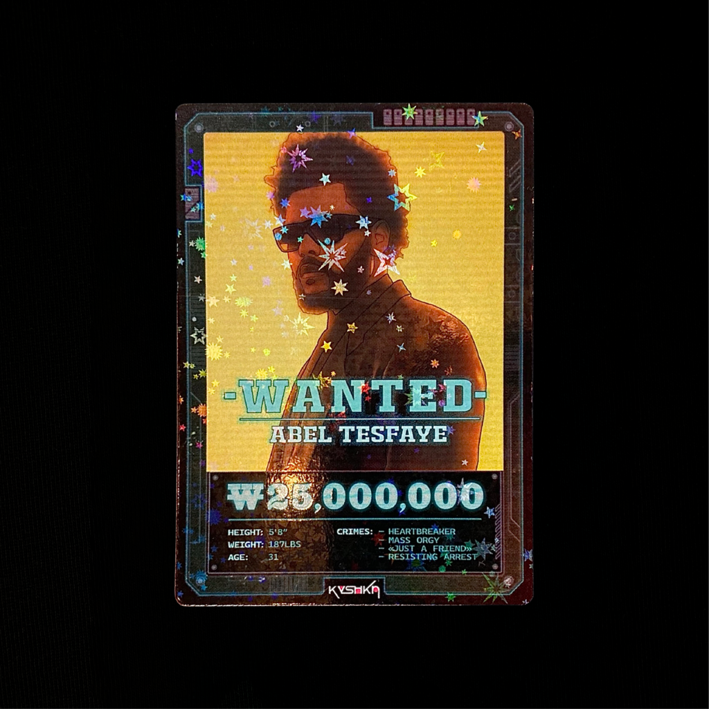 The Weeknd "Cowboy Weeknd" collectible card