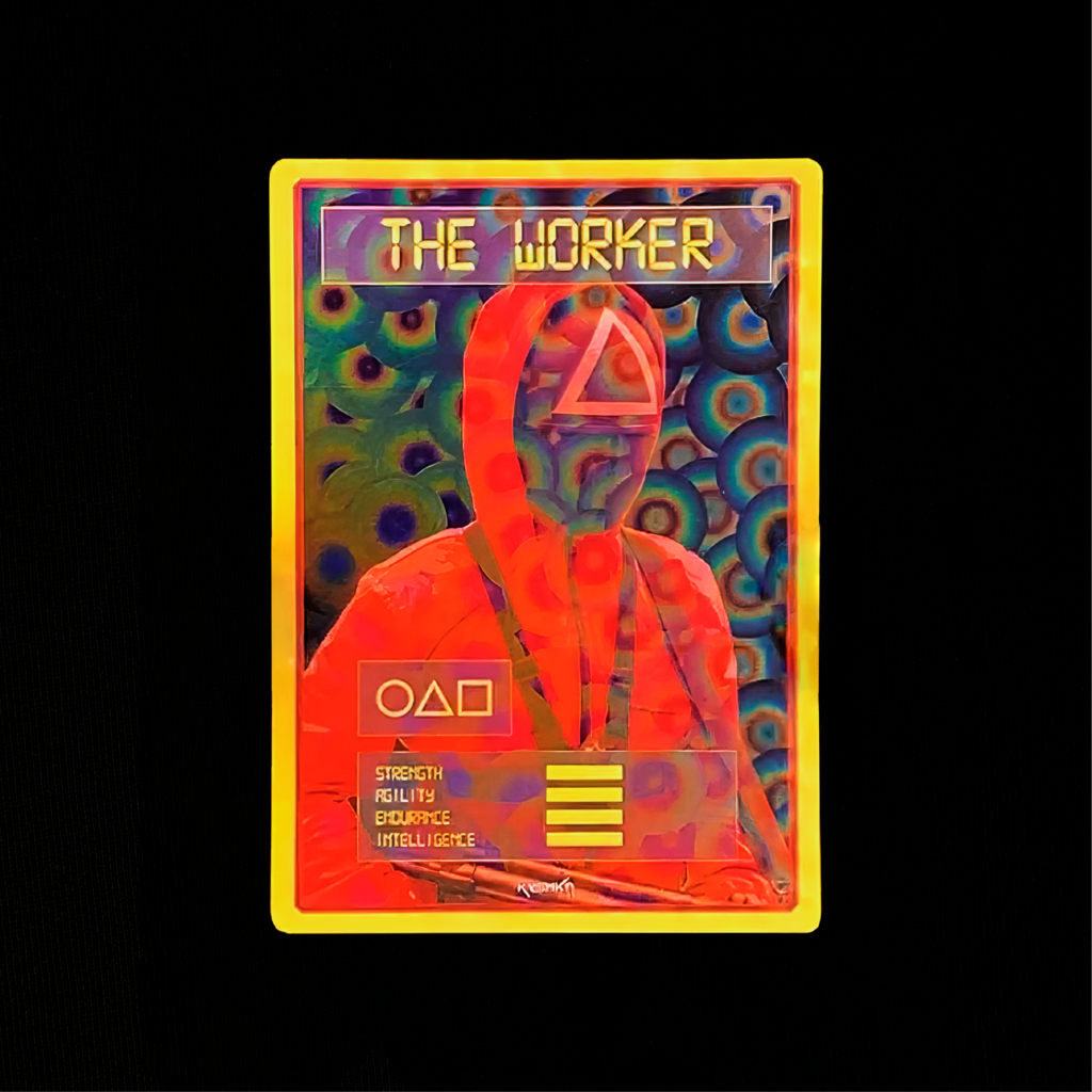 Squid Game "The Worker" collectible card