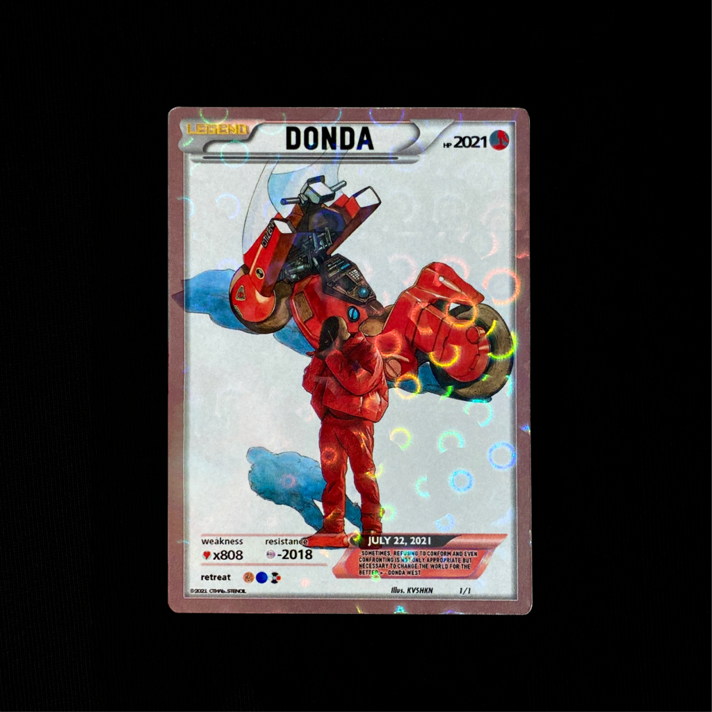 Kanye West "DONDA" collectible card