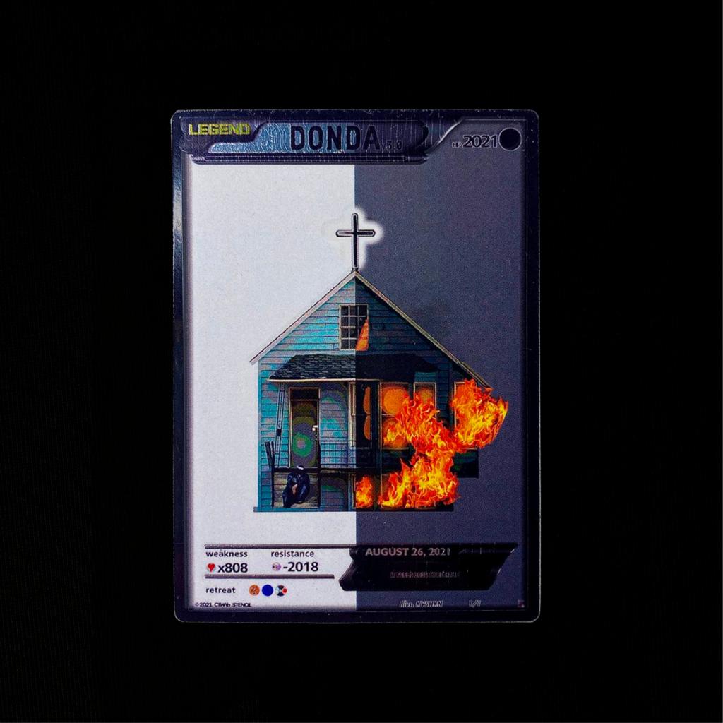 Kanye West "DONDA v3.0" collectible card