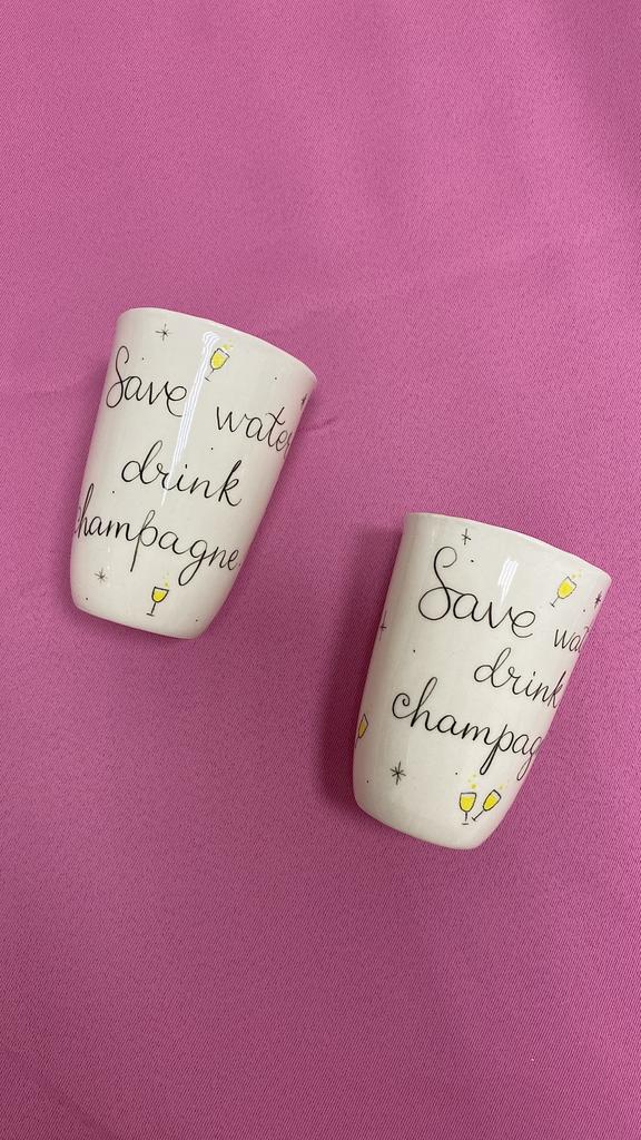 Бокал «Save water, drink champagne!»