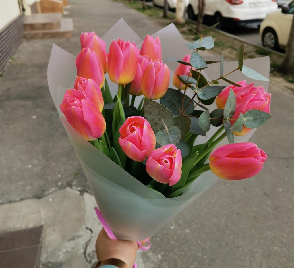 Букет "Розовый рассвет"