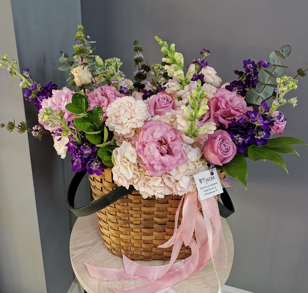 Корзина "Сиреневый туман"