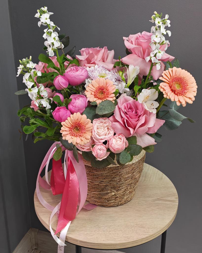 Корзина Розовая