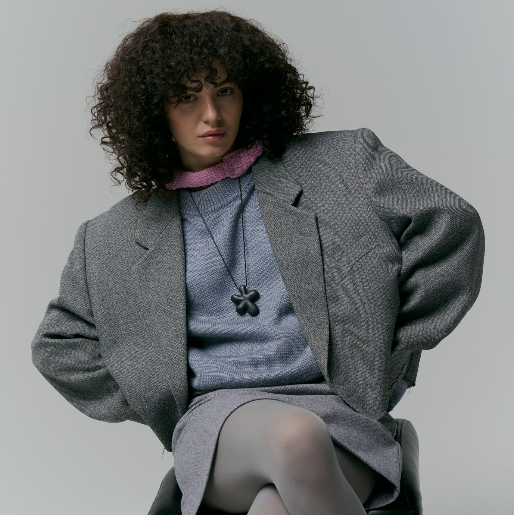 Подвеска Flower (black)