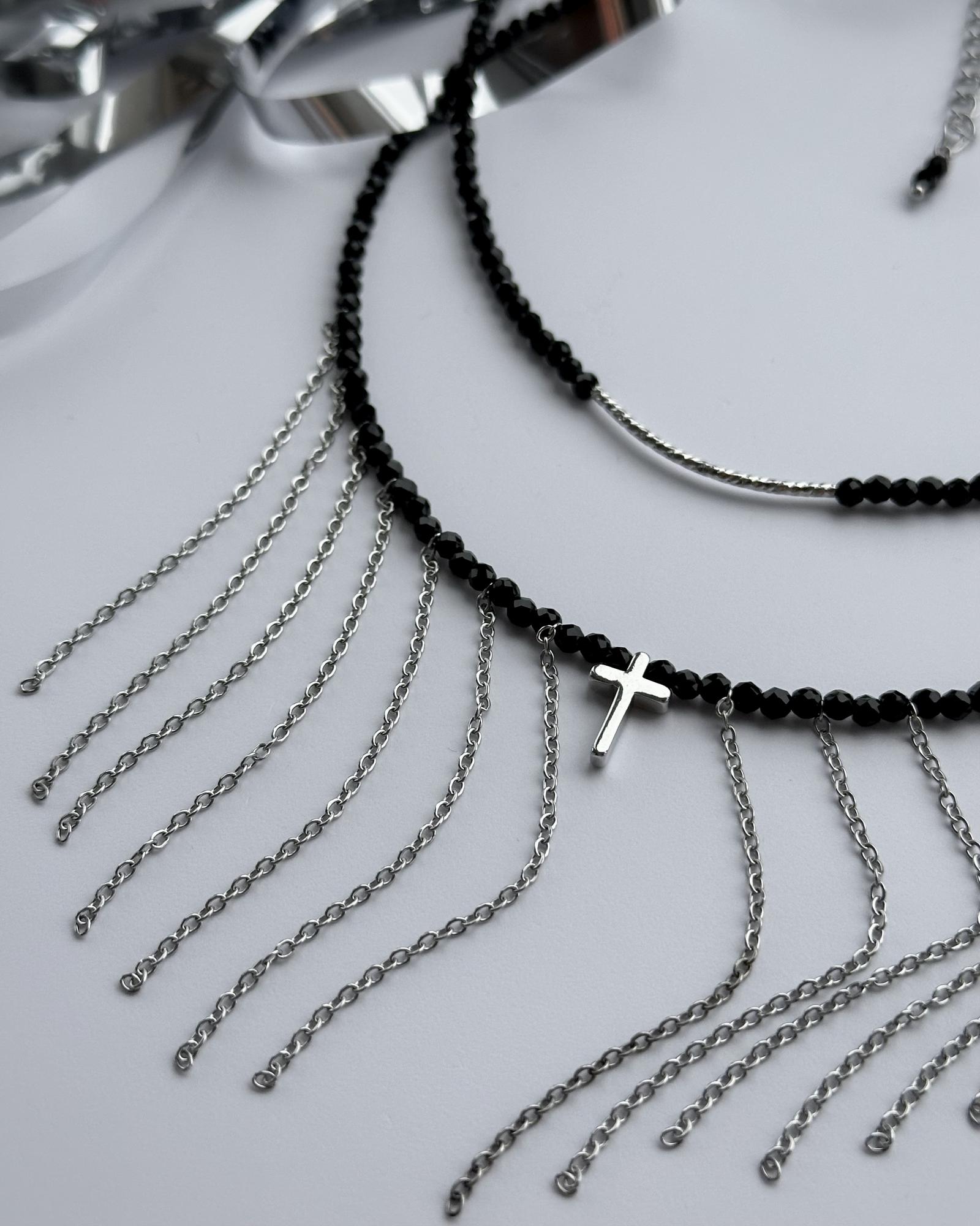 Чокер «Святая» с цепями