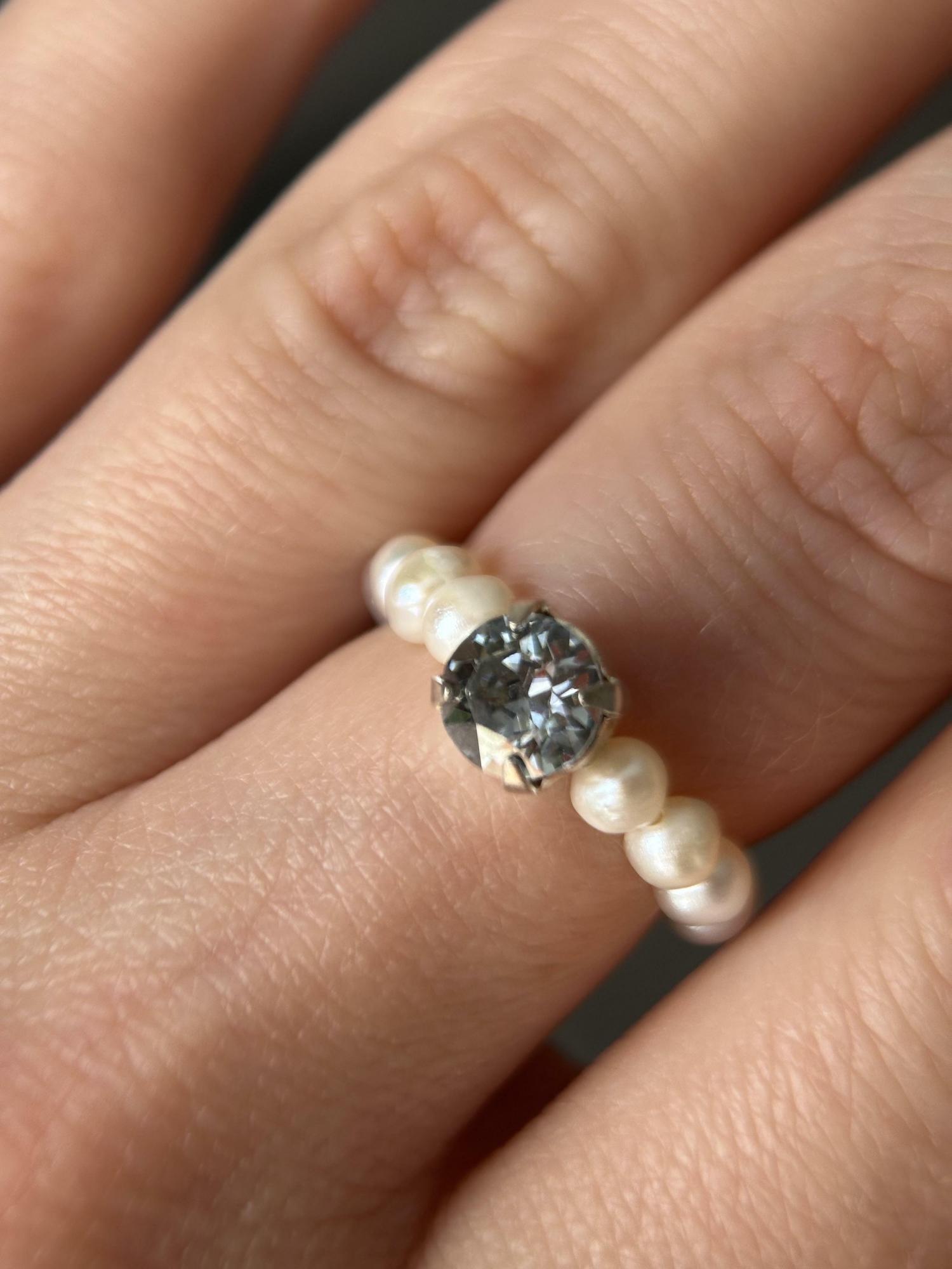 Кольцо  из жемчуга SW