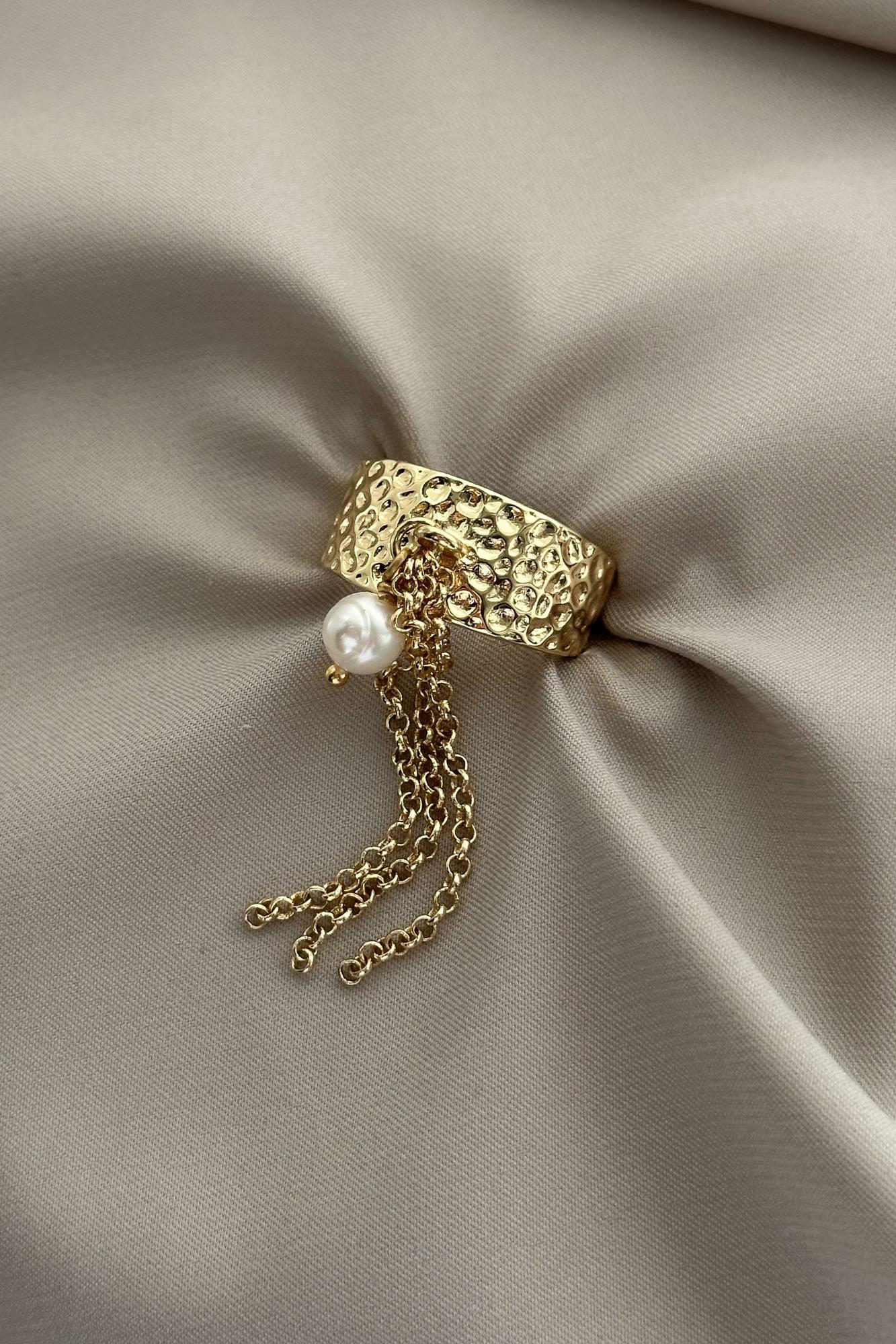 Кольцо с кисточкой Pearl