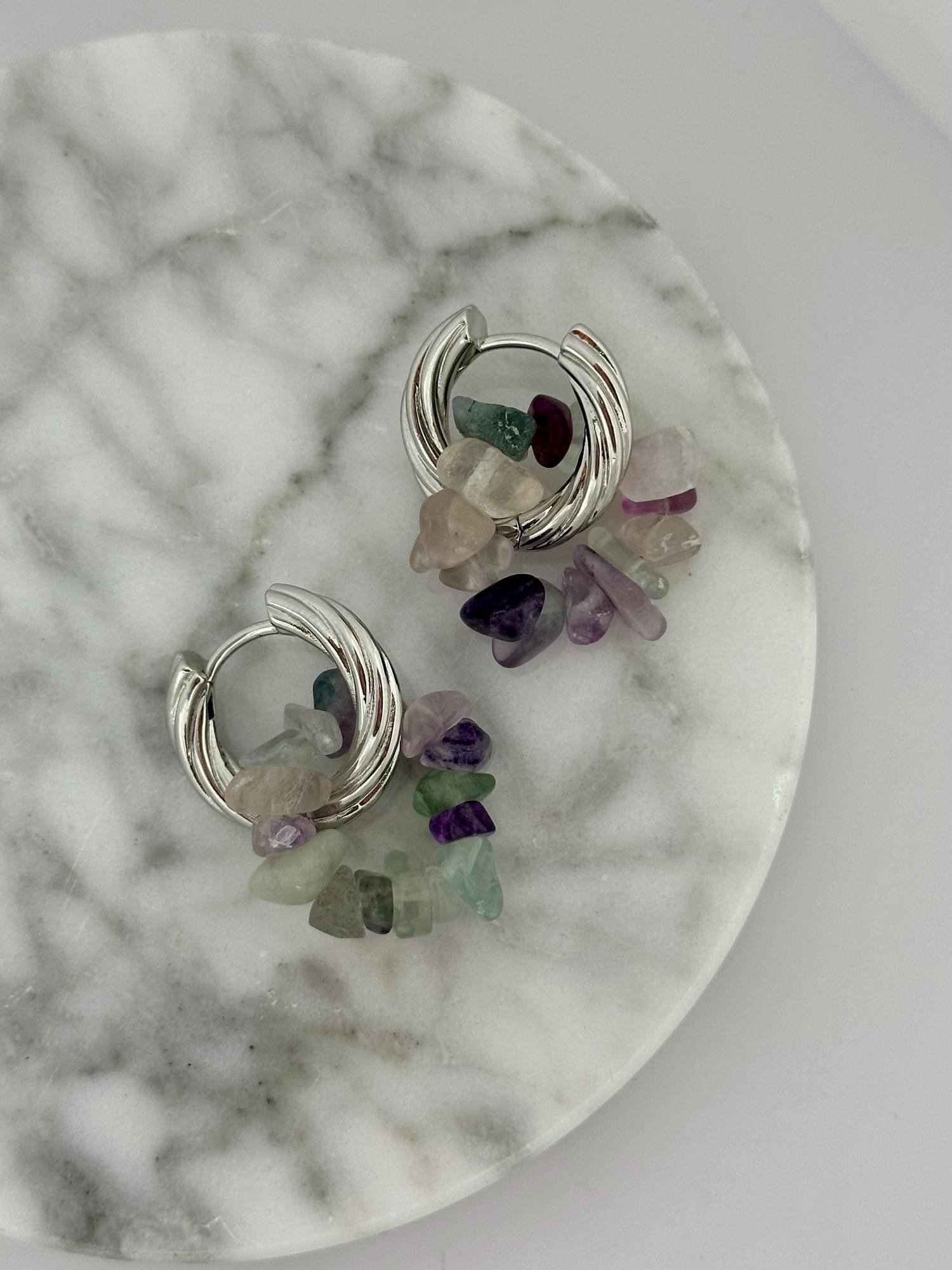 Серьги базовые конго витые