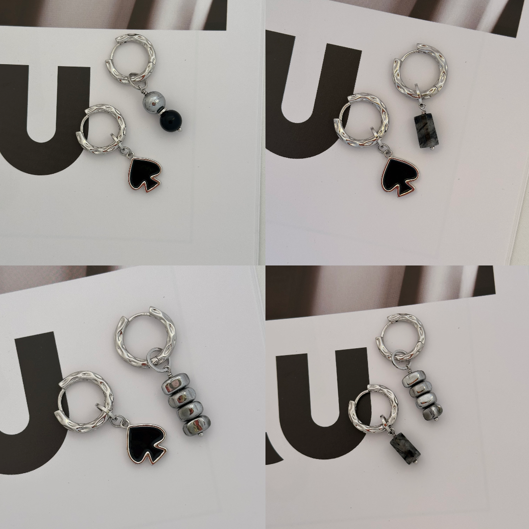 Набор подвесок на серьги конго «Пиковая дама»