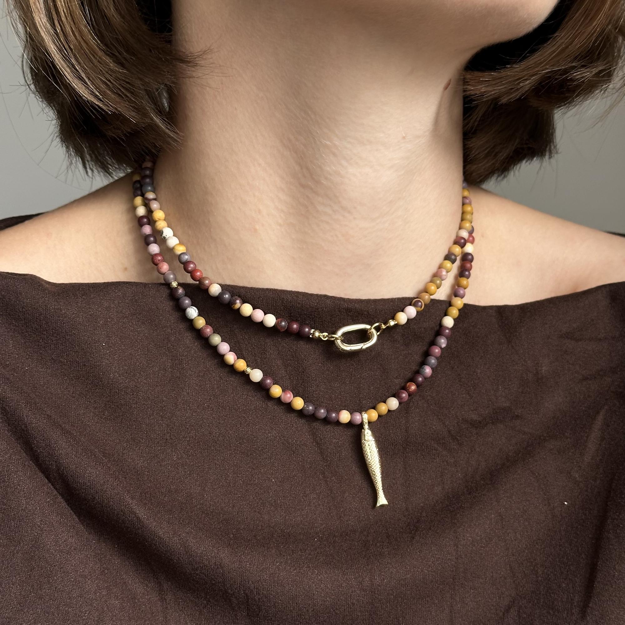 Удлиненное колье "Рыба моя"