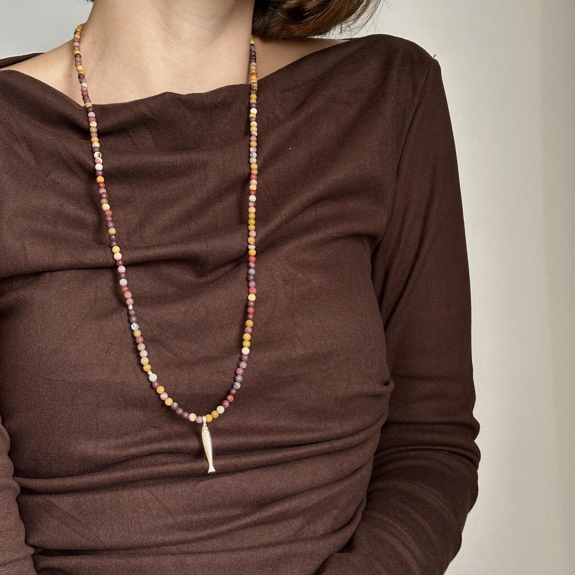 Удлиненное колье "Рыба моя"