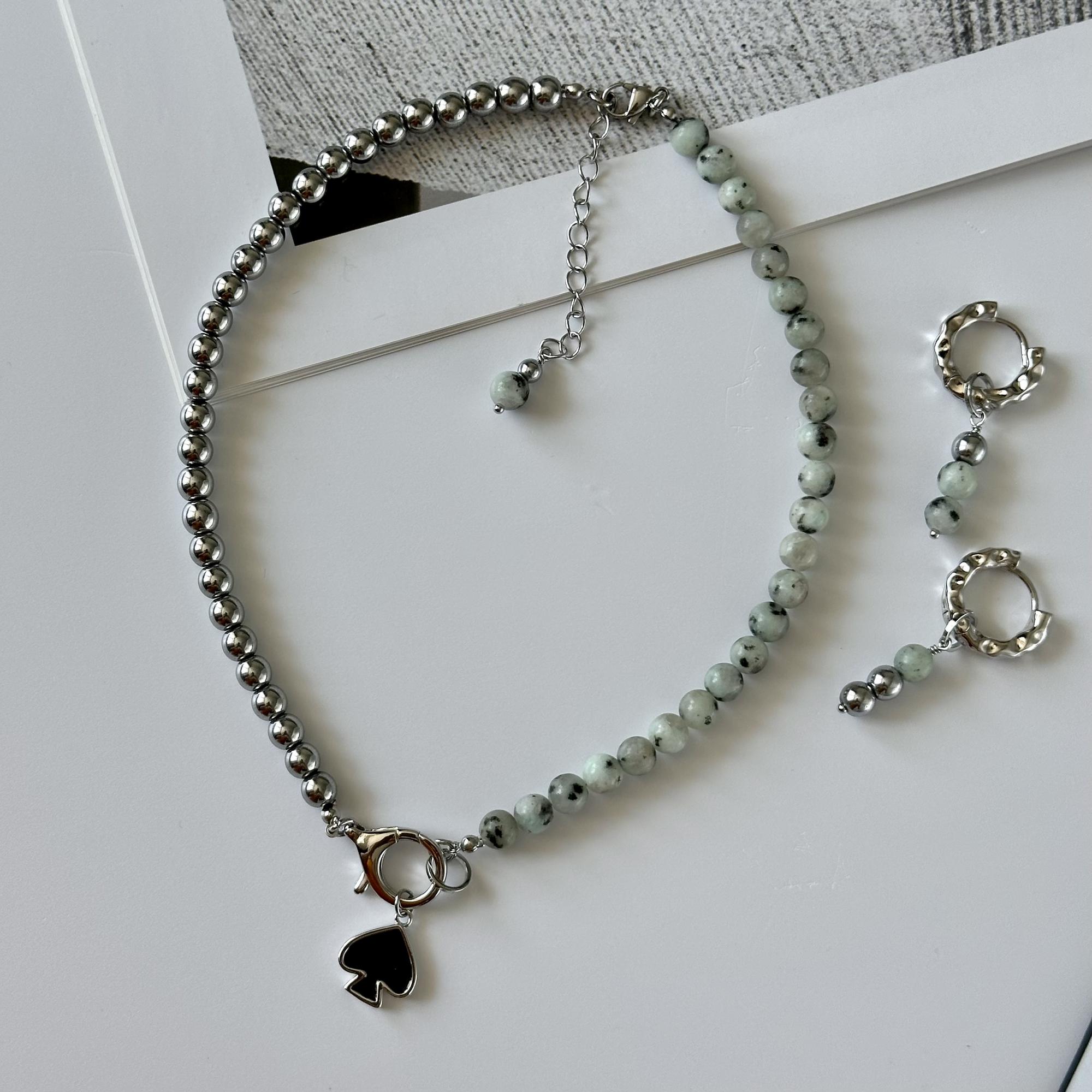 Колье-трансформер "Black drop"