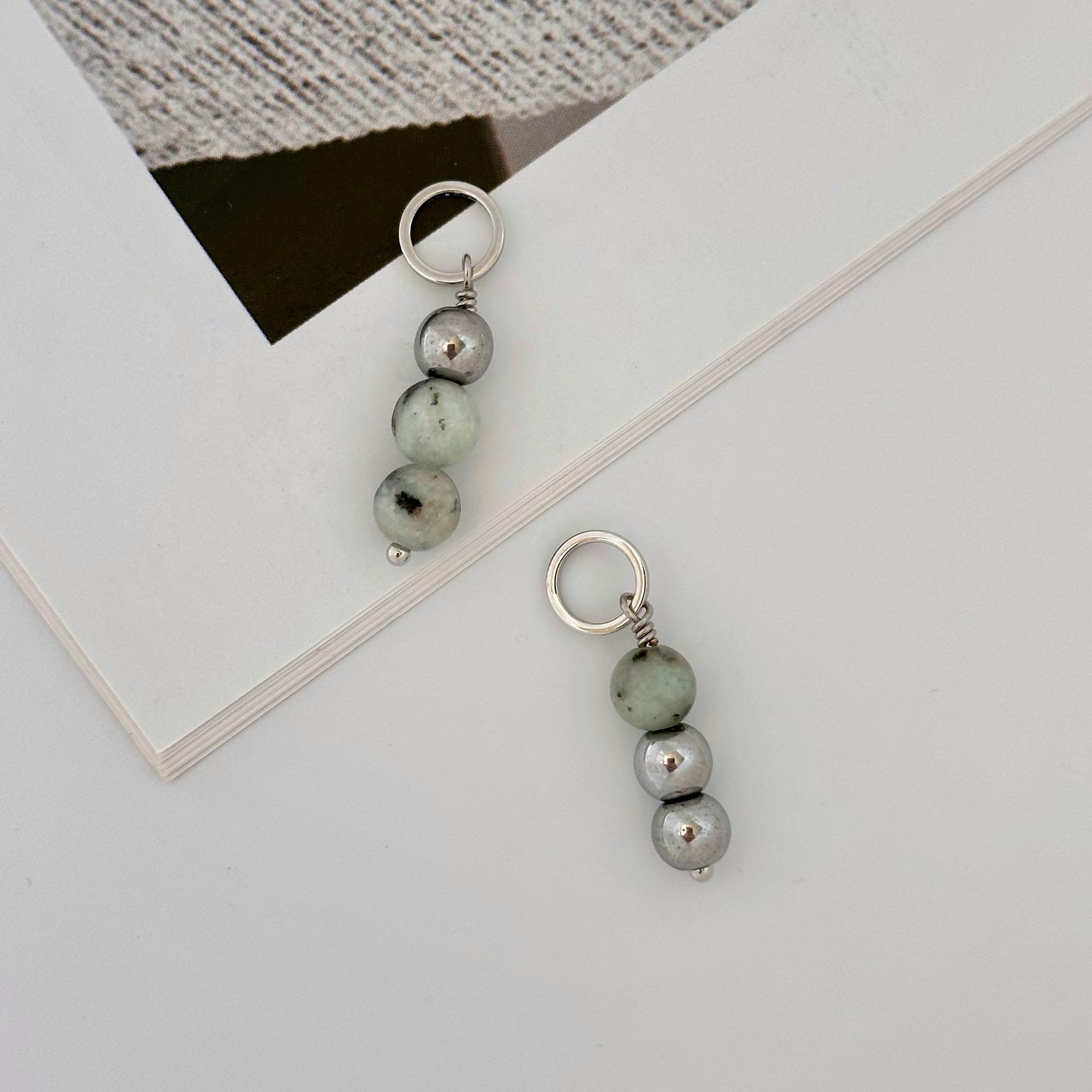 Набор подвесок на серьги конго «Black drop»