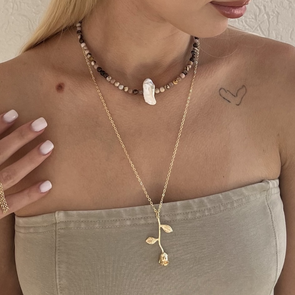 Подвеска на цепочке "Rose"