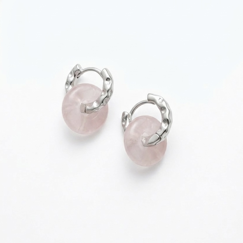 Подвеска бублик из камня