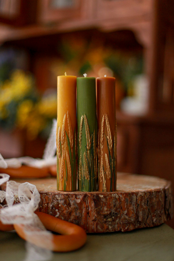 Свеча столовая «В пшеничном поле»