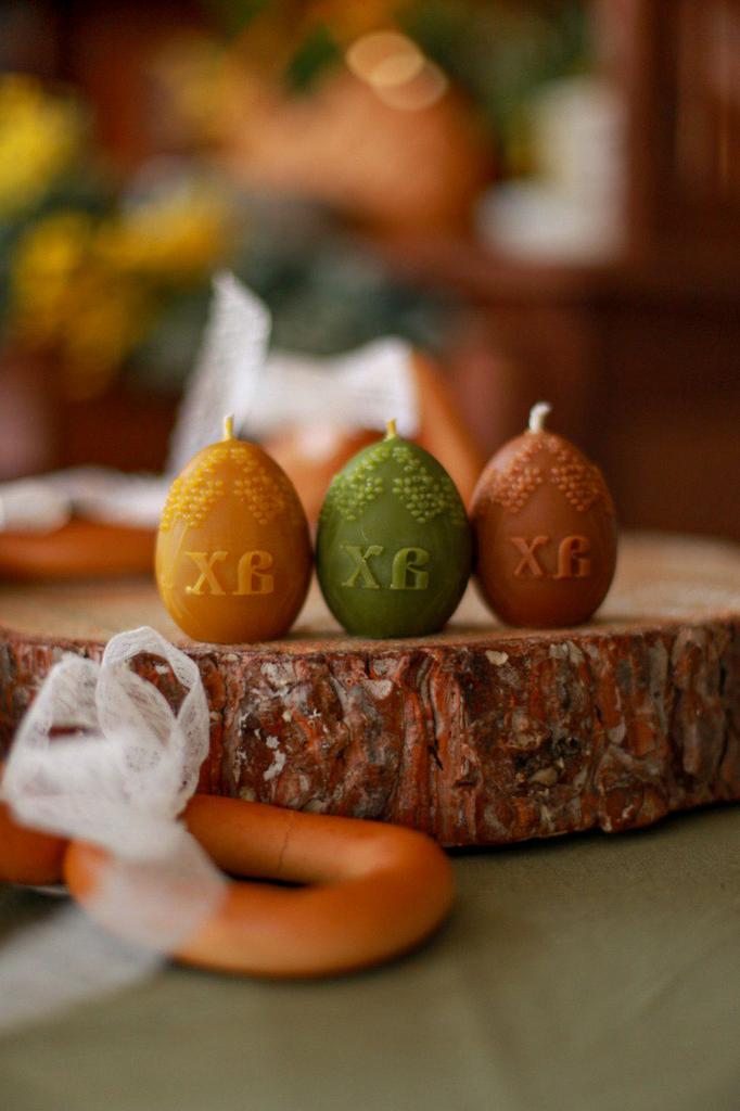 Свеча яйцо «ХВ верба»