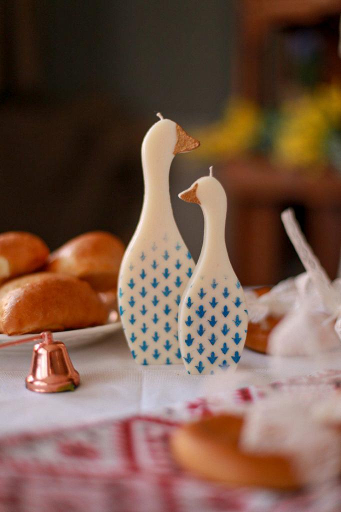 Набор свечей «Гусей семья» №3