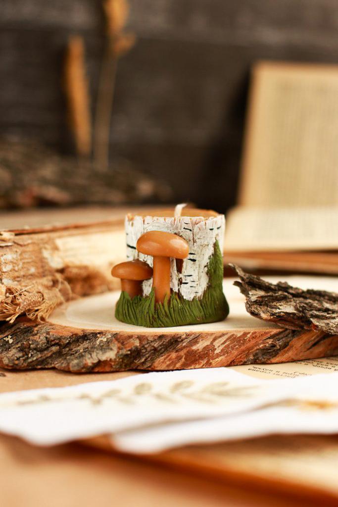 Свеча «Пенек береза»