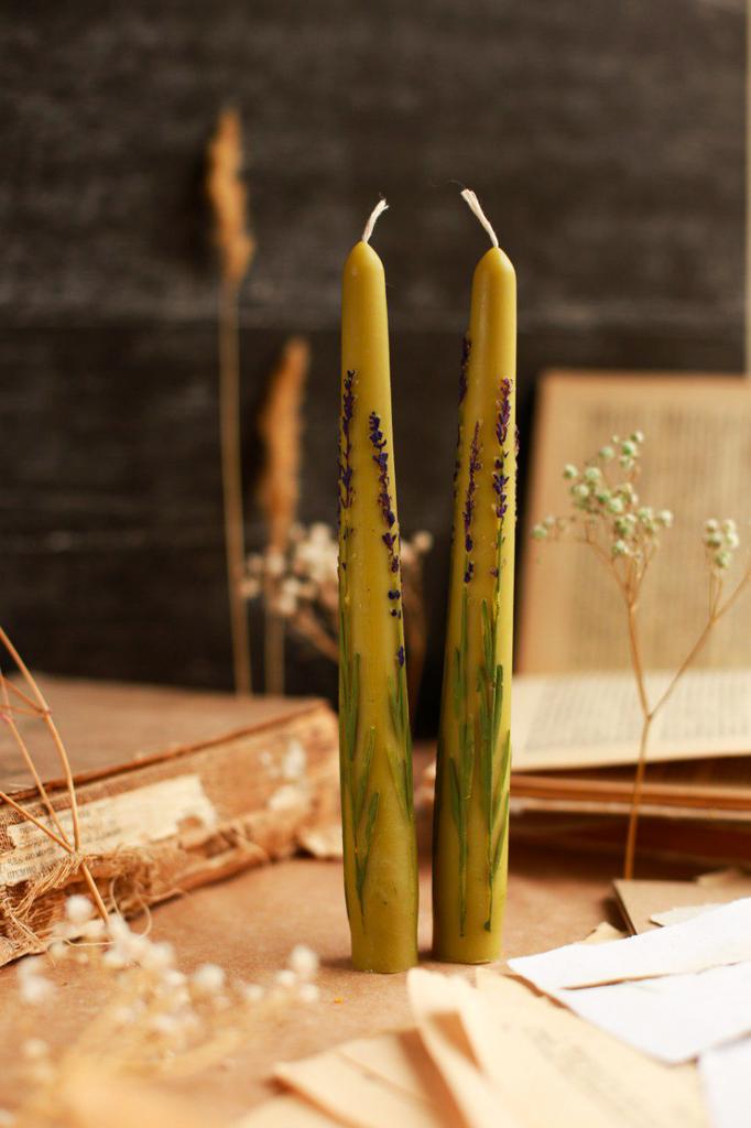 Набор свечей «Цветение лаванды» 2шт