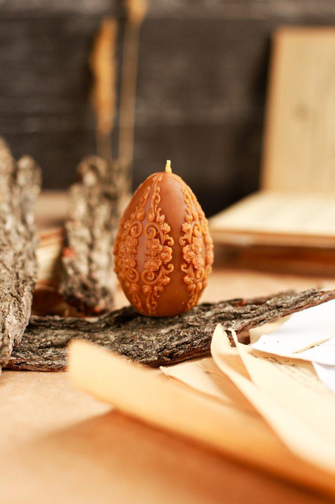 Свеча яйцо «Винтажное»№1