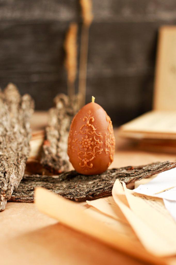 Свеча яйцо «Винтажное»№2