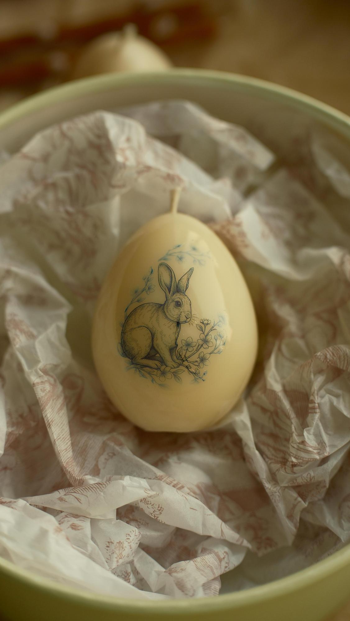 Свеча Яйцо пасхальное в стиле Туаль Де Жуи №6