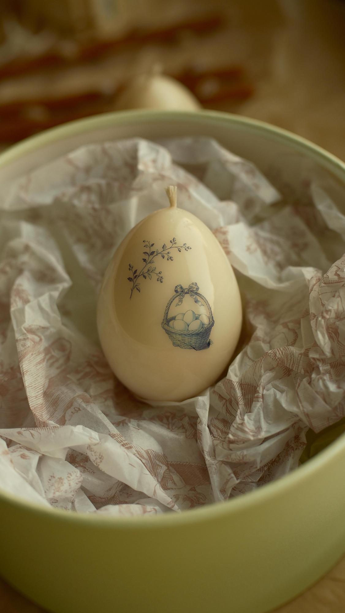 Свеча Яйцо пасхальное в стиле Туаль Де Жуи №7