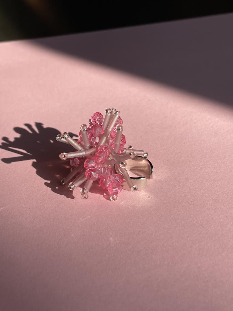 Кафф мини Астра розовая