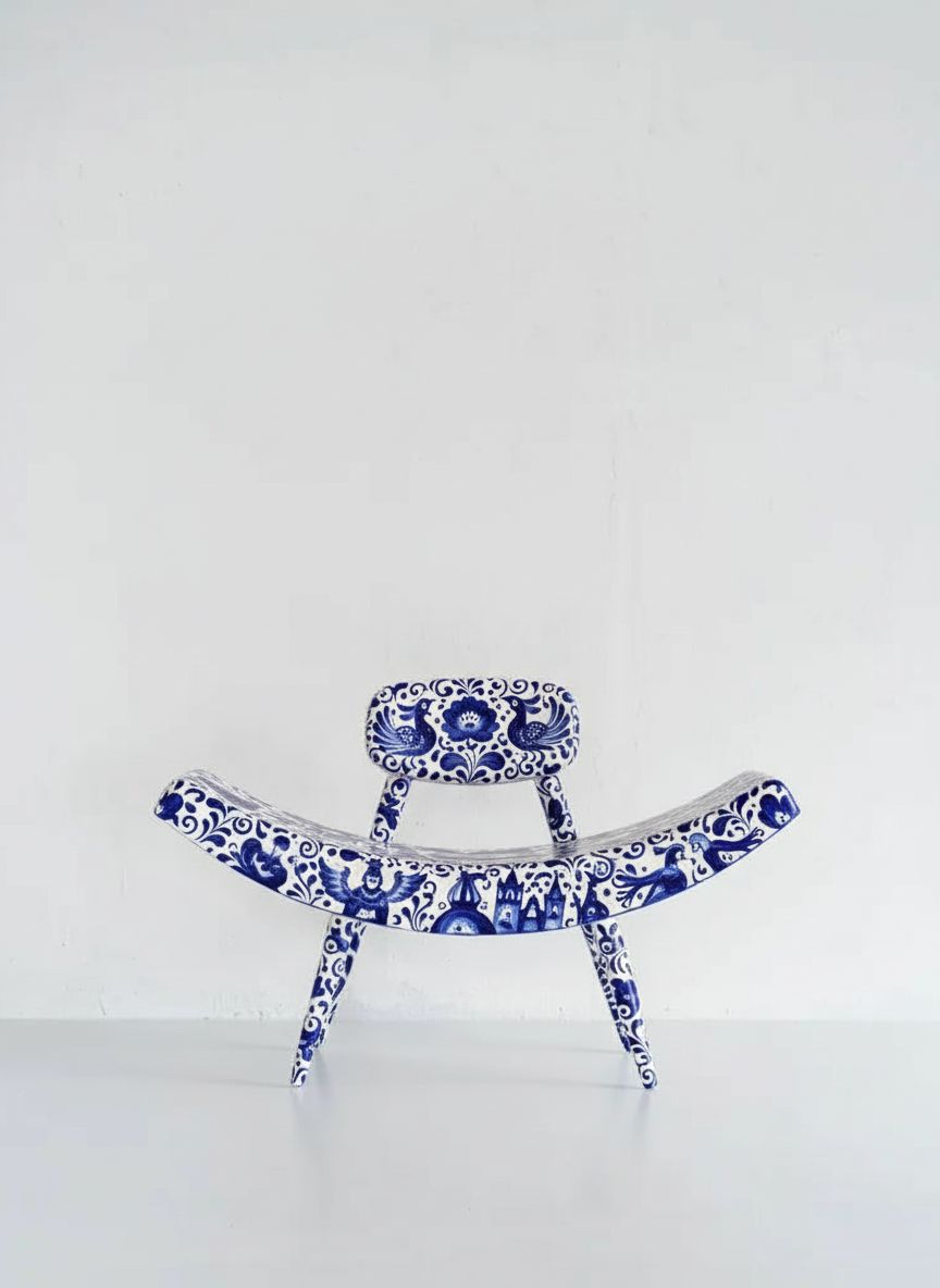 Кресло "LOUBOUTIN" коллекция Гжель