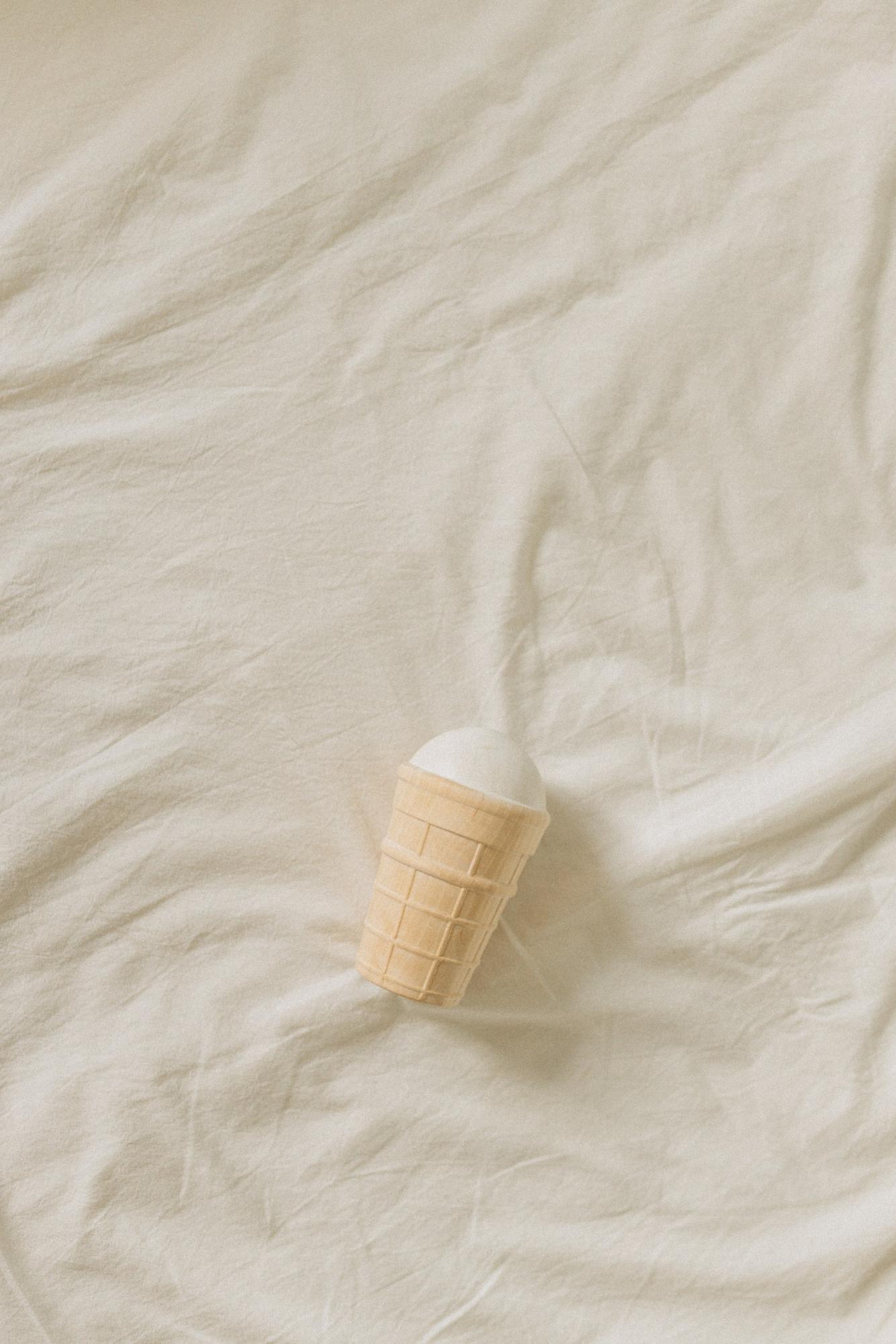 Деревянный пломбир — игрушечное мороженое