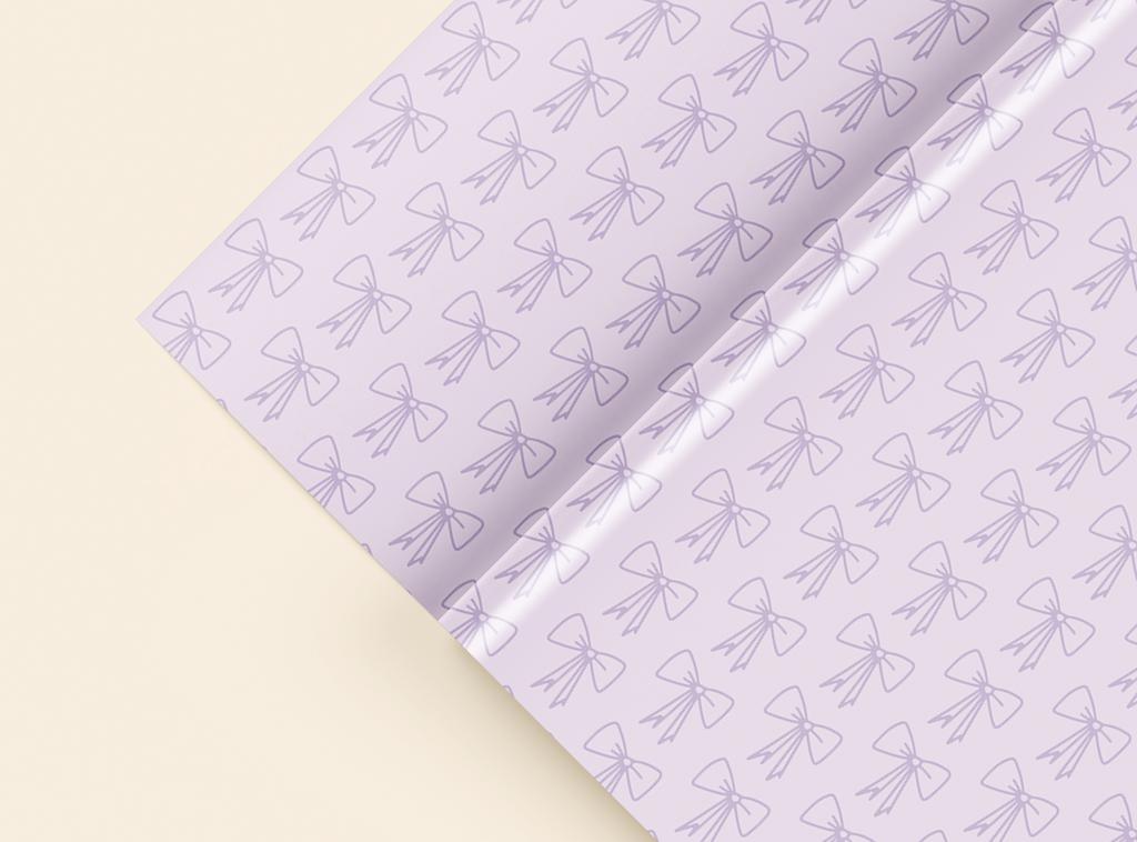 Бумага упаковочная 100*70, Бантики