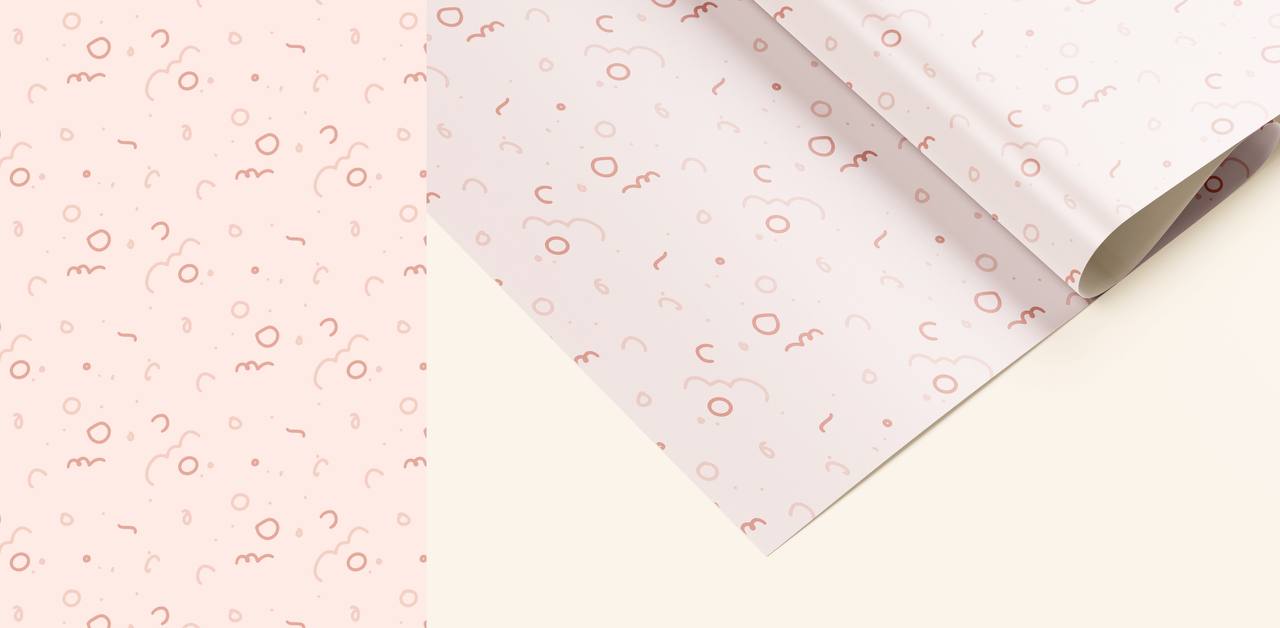 Бумага упаковочная 100*70, Геометрия