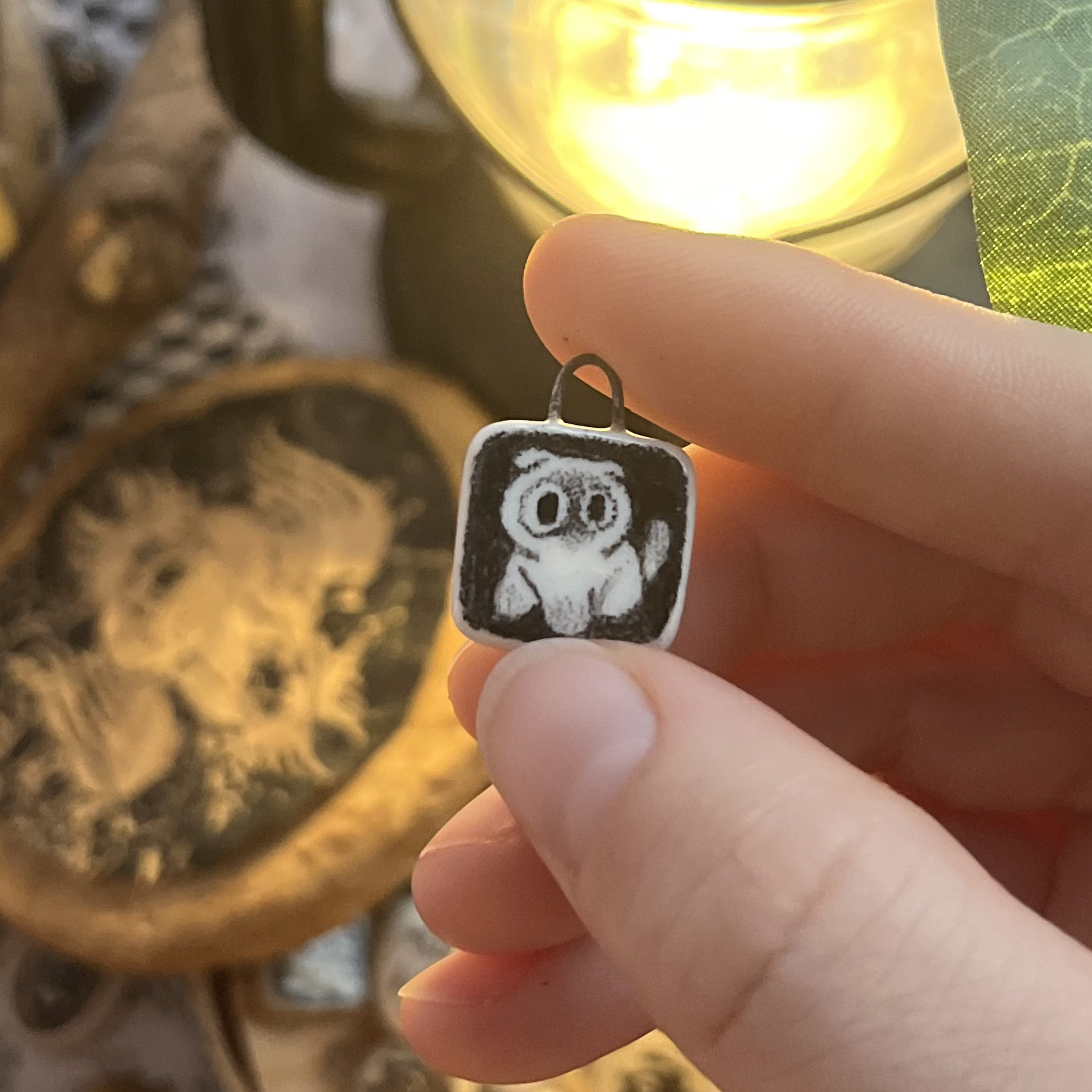 Кулончик/моносерьга милейший котик