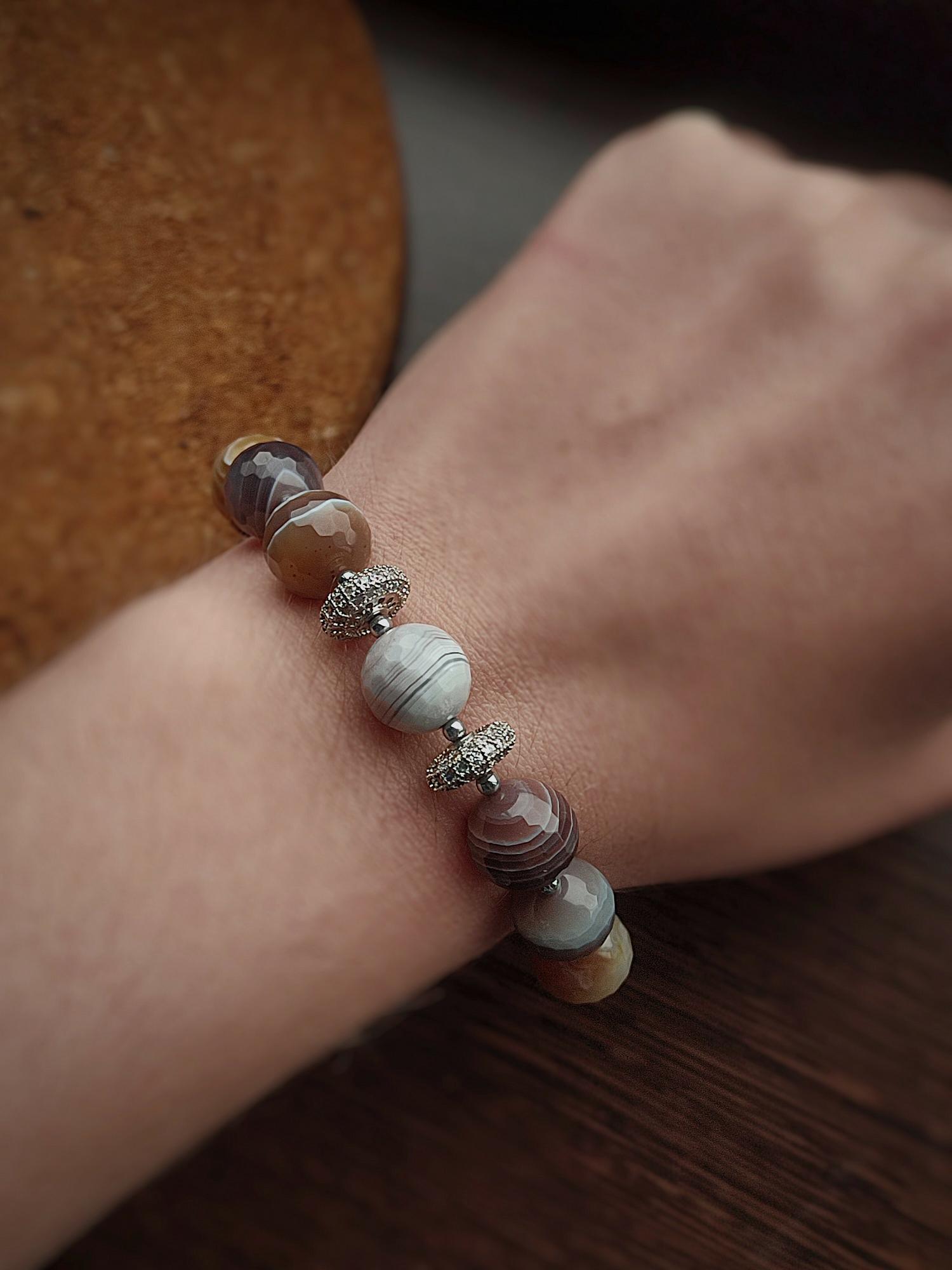 БРАСЛЕТ С АГАТОМ